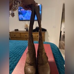 Donald J. Pliner Dark Olive Calf Boots